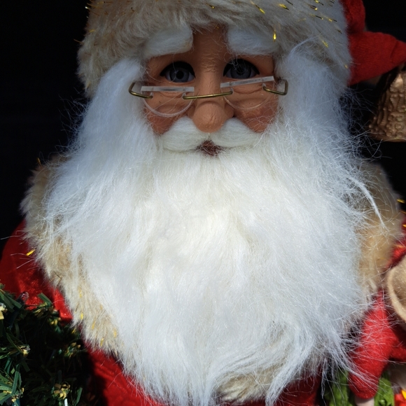 Festive Santa Claus Holiday Figurine in Red - Picture 4 of 16